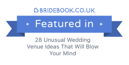 Featured in 28 Unusual Wedding Venue Ideas That Will Blow Your Mind on bridebook.co.uk